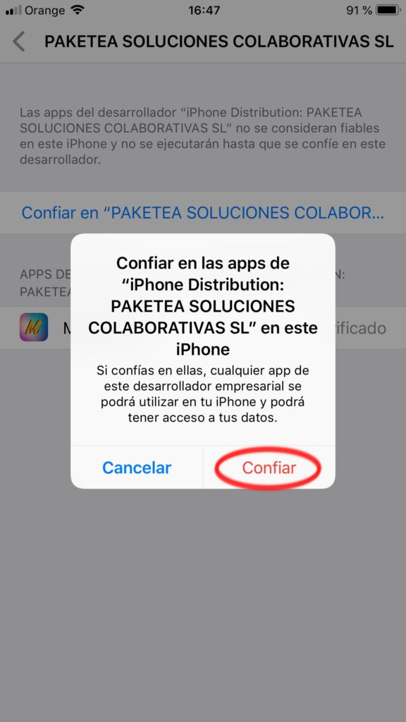 instalar megadede iphone captura 6